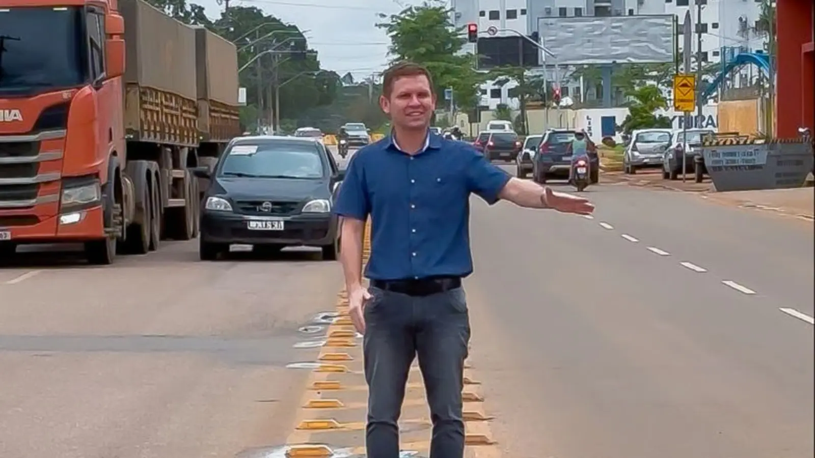 Semtran atende Pastor Bruno e faz novo estudo na RO-005